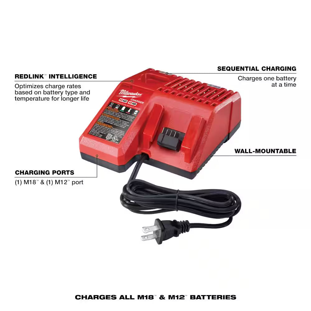 M18 18-Volt Lithium-Ion High Output Starter Kit with Two 6.0 Ah Battery and Charger
