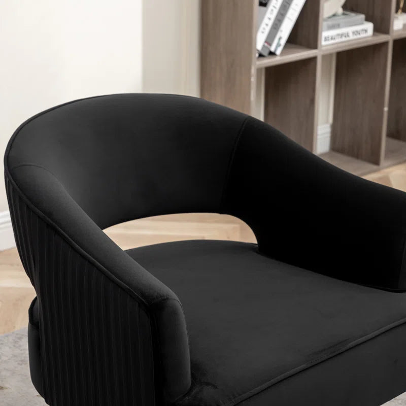 Chynna Velvet Swivel Barrel Chair