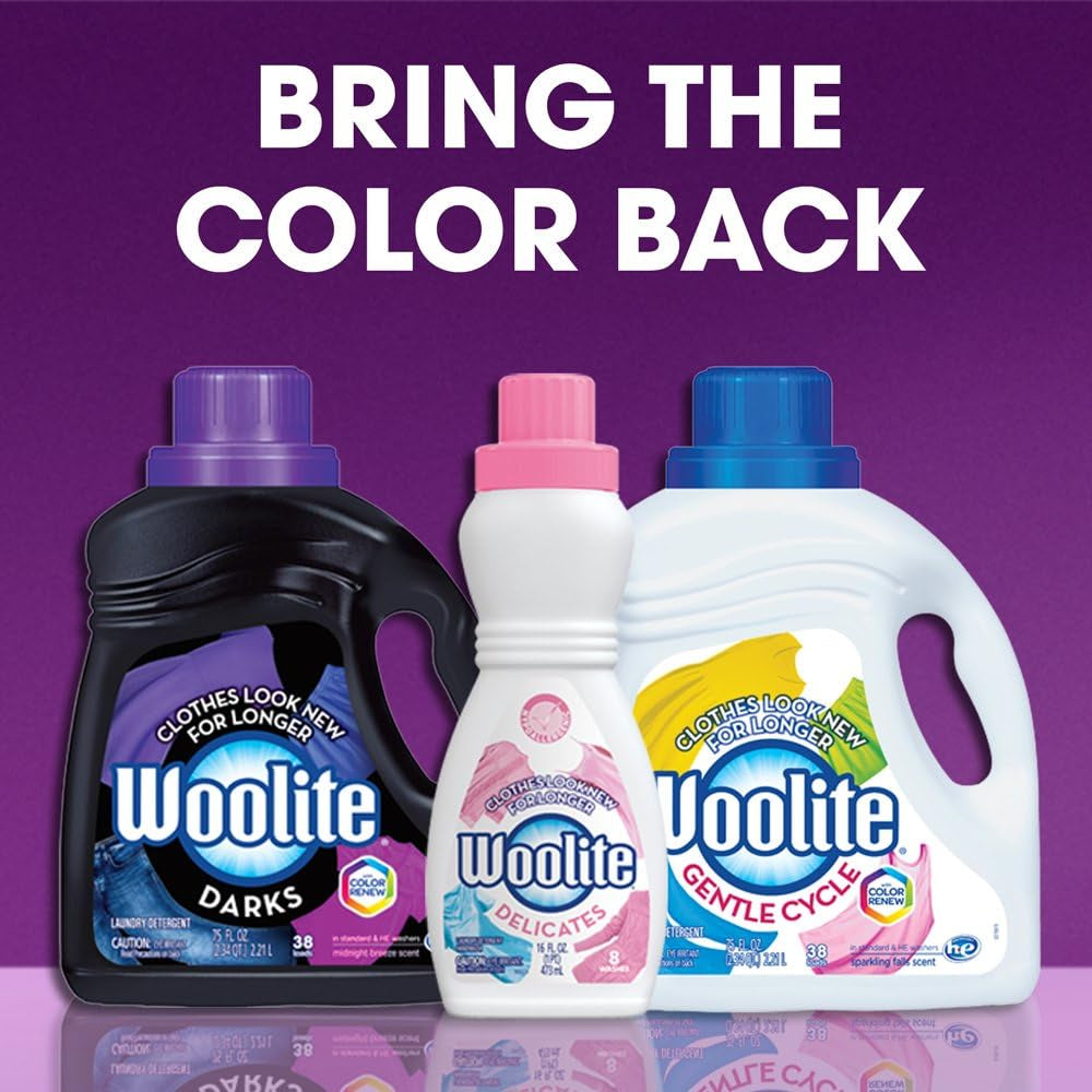 Delicates Hypoallergenic Liquid Laundry Detergent, 8 Loads, 16Oz, Hand & Machine