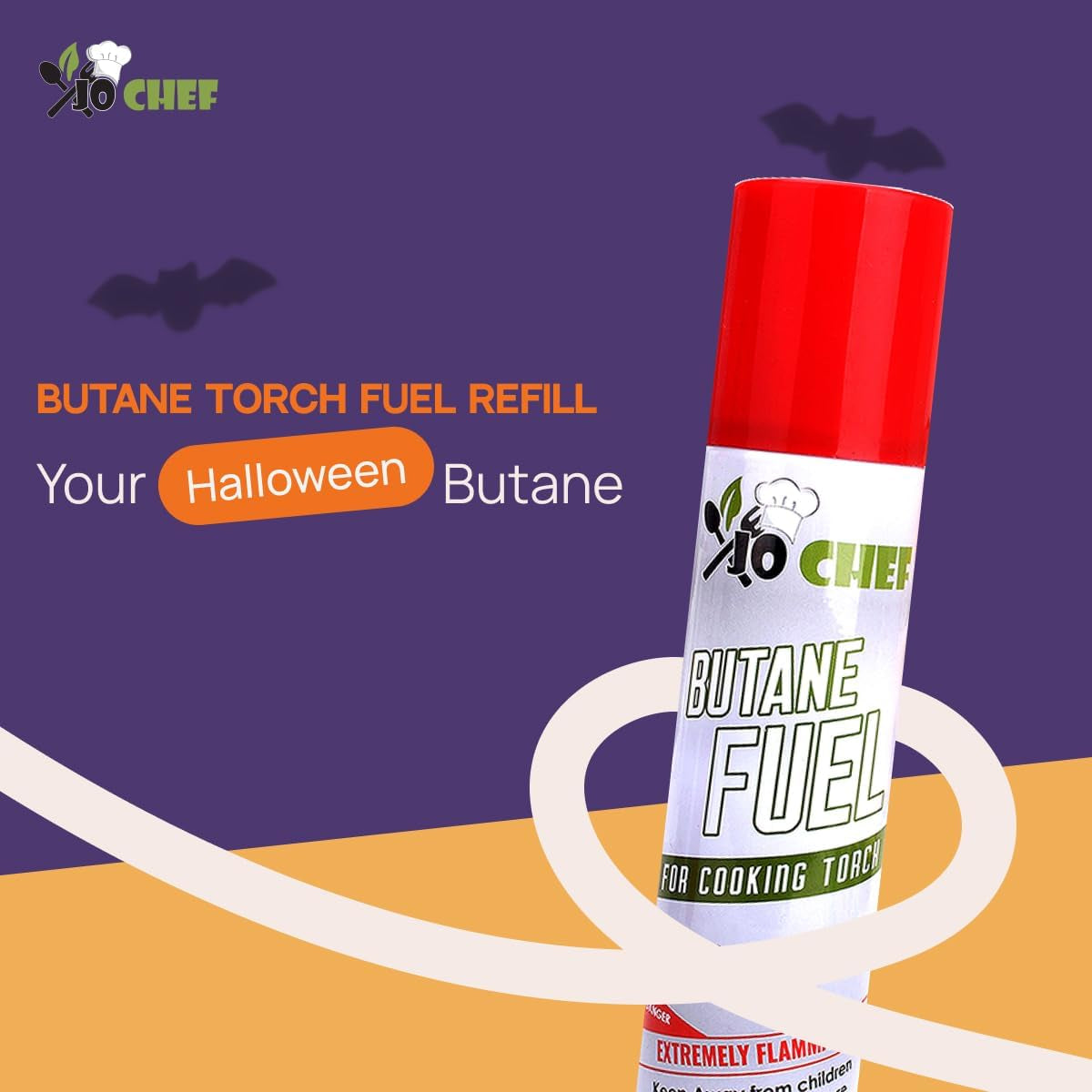Butane Refill, Butane Torch Fuel Refill, Gas Lighter Fluid Refill Canister, Kitchen Blow Torch Fluid – Universal Tip – (1 Can 5.07Oz)