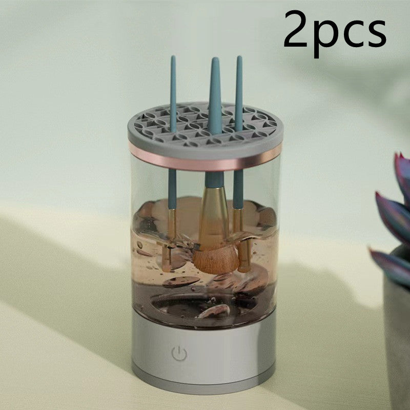 Women Eye Shadow Brush Cleaning Tool Portable Electric Makeup Brush Cleaner Machine with USB Charging Automatic Cosmetic Brush