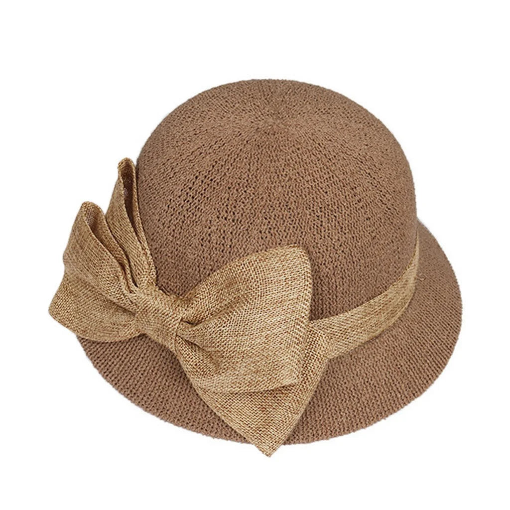 Fuzzy Bucket Hats for Woman Fashion Women Sun Beach Hat Cap Summer Hat Fisherman Soft Bow Caps Winter Hats for Women Khaki