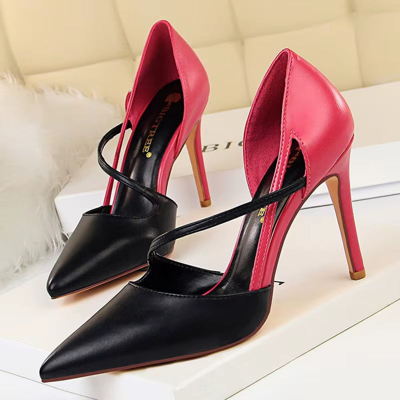 Shoes High Heels Woman Pumps Stiletto Women Shoes Women Basic Pump Fashion Women Sandals Female Shoes Stilettos 9.5 Cm