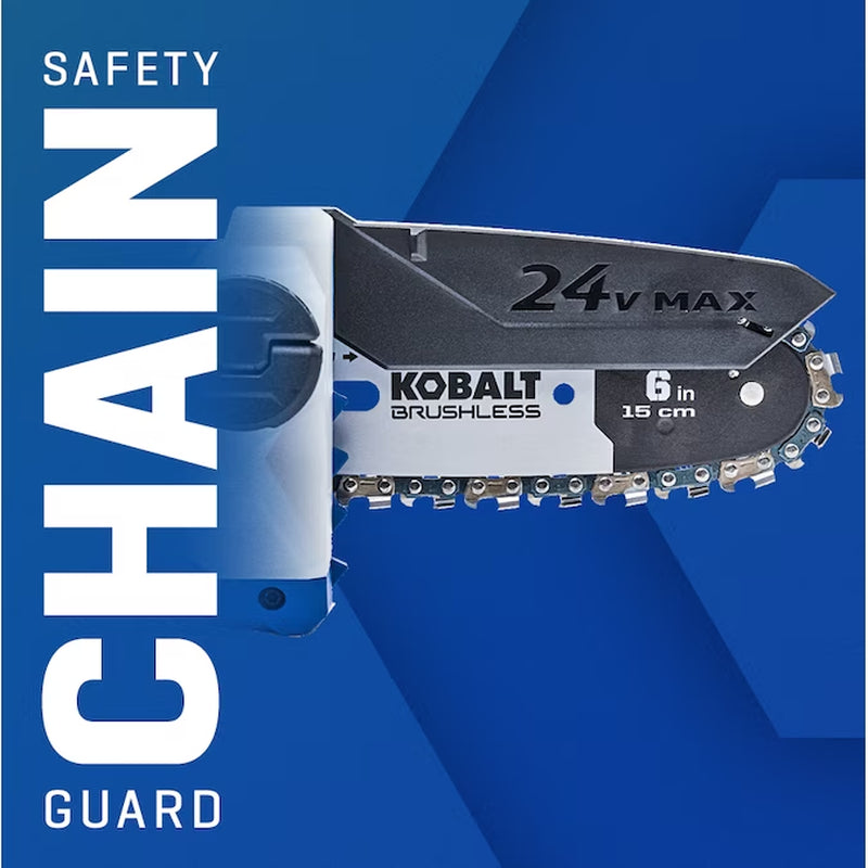 24-Volt 6-In Battery Chainsaw Battery Not Included Charger Not Included