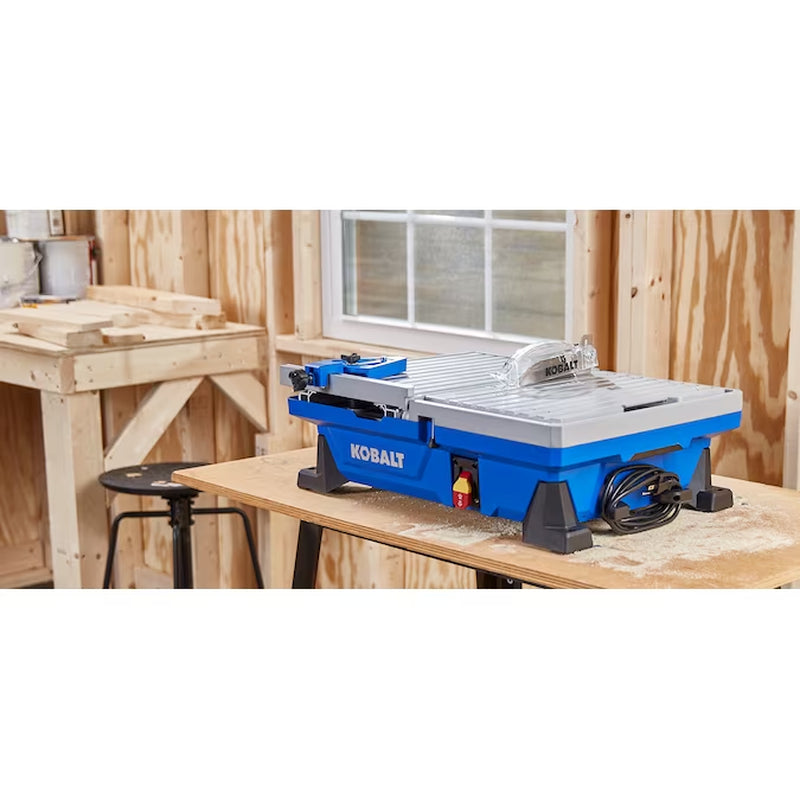 6 -Amp 7.0-In -Blade Wet Tabletop Sliding Table Tile Saw