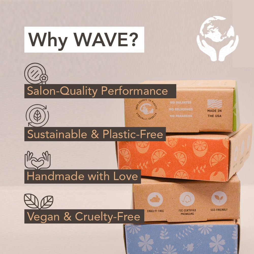 Fresh Citrus Shampoo Bar & Conditioner Bar Set - Vegan & Sulfate-Free - Handmade Moisturizing Solid Bars for All Hair Types - Convenient for Travel, Long-Lasting, (80-120 Uses) - Citrus