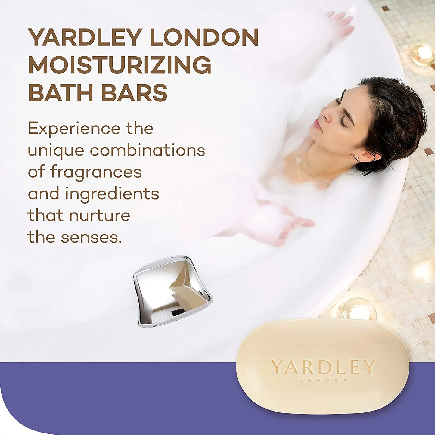 Moisturizing Bath Soap Bar, English Lavender, 4Oz, (6 Pack)