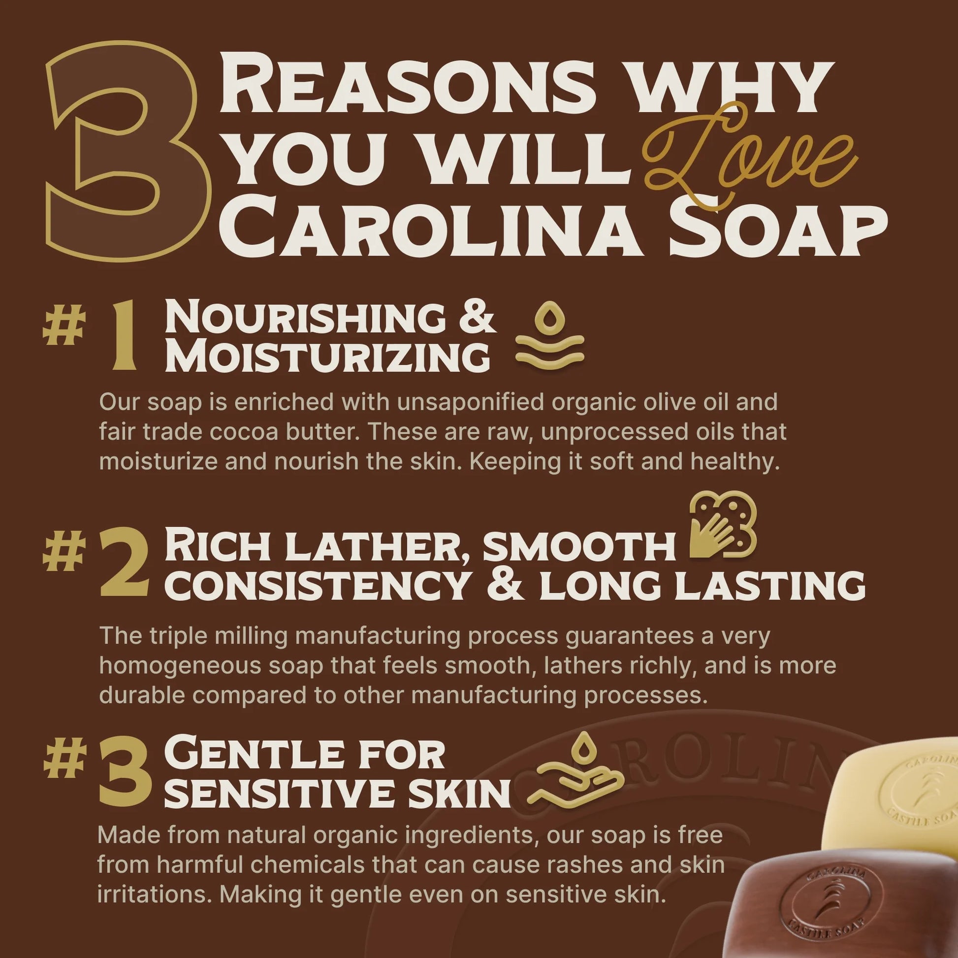 Vegan Castile Bar Soap – Variety 6 Pack of Natural Soap for Men, Women, and Kids – Gentle, Hydrating Castile Soap Bars with Organic Cocoa Butter and Olive Oil, 5 Oz. Each