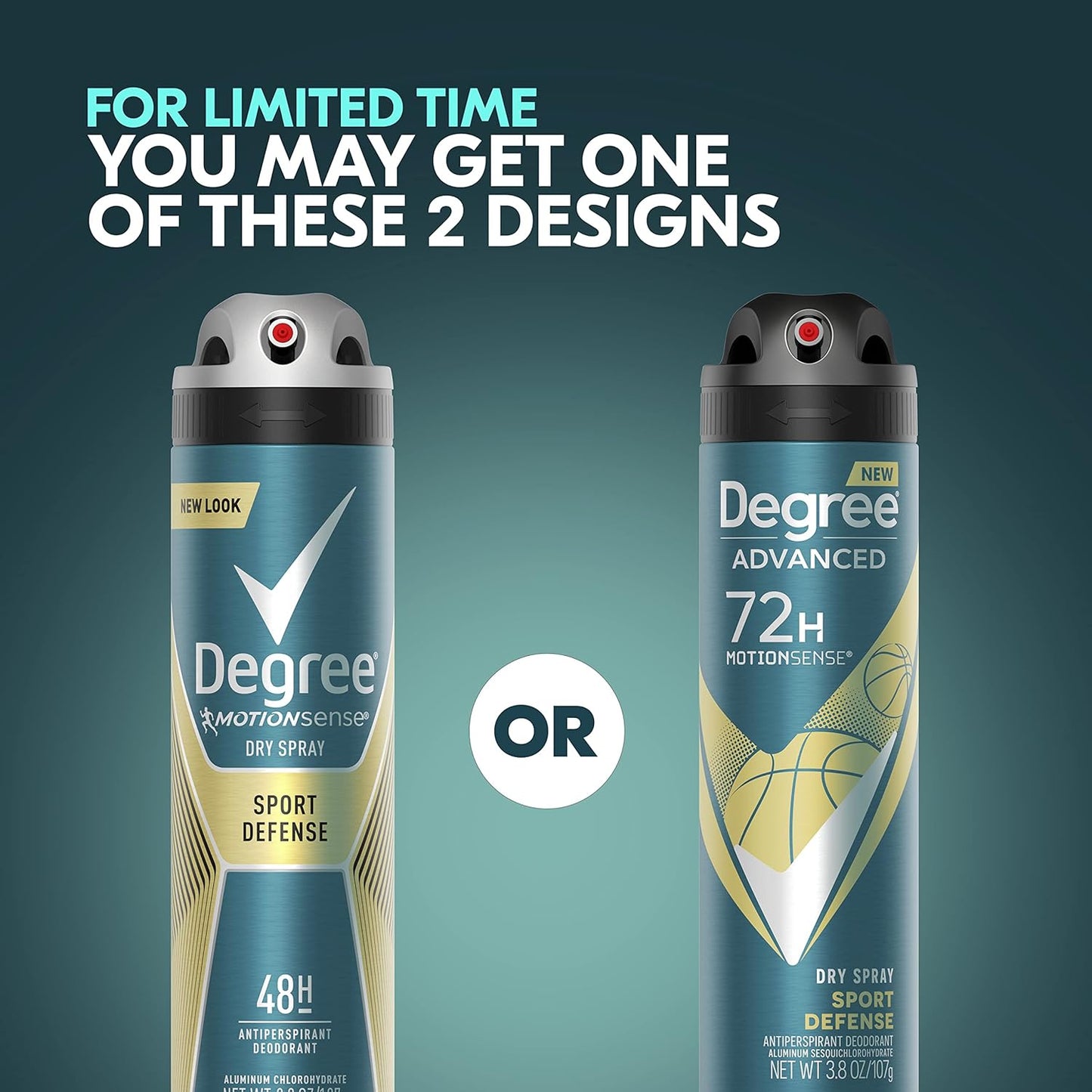 Degree Men Antiperspirant Deodorant Dry Spray Sport Defense 3 Count Deodorant Fo