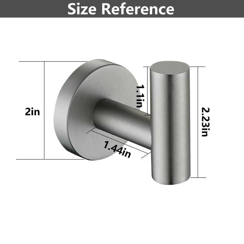 3 -Piece Bath Hardware Set with Mounting Hardware in Brushed Nickel