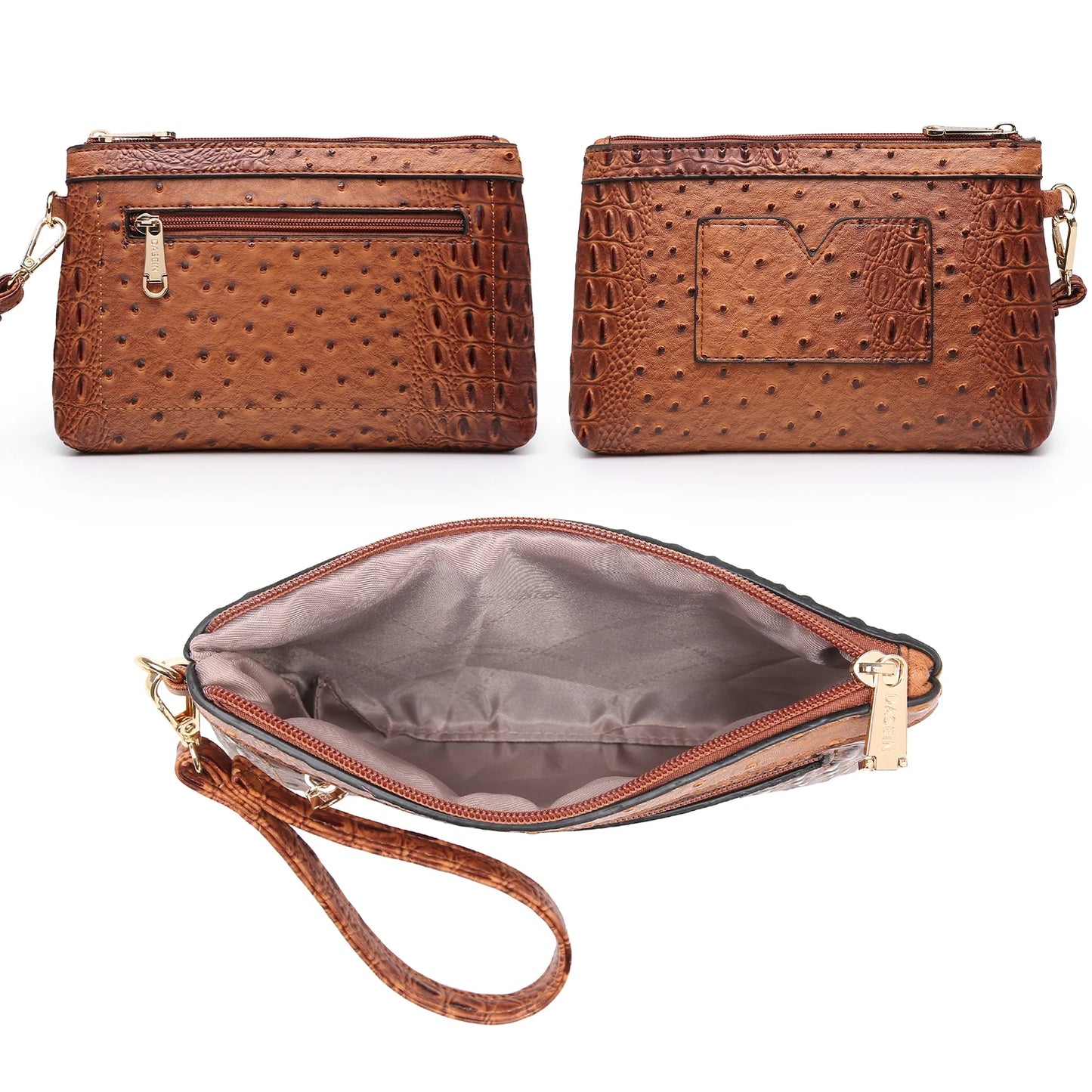 Women Handbags and Purses Ladies Shoulder Bag Top Handle Satchel Tote Work Bag with Matching Clutch