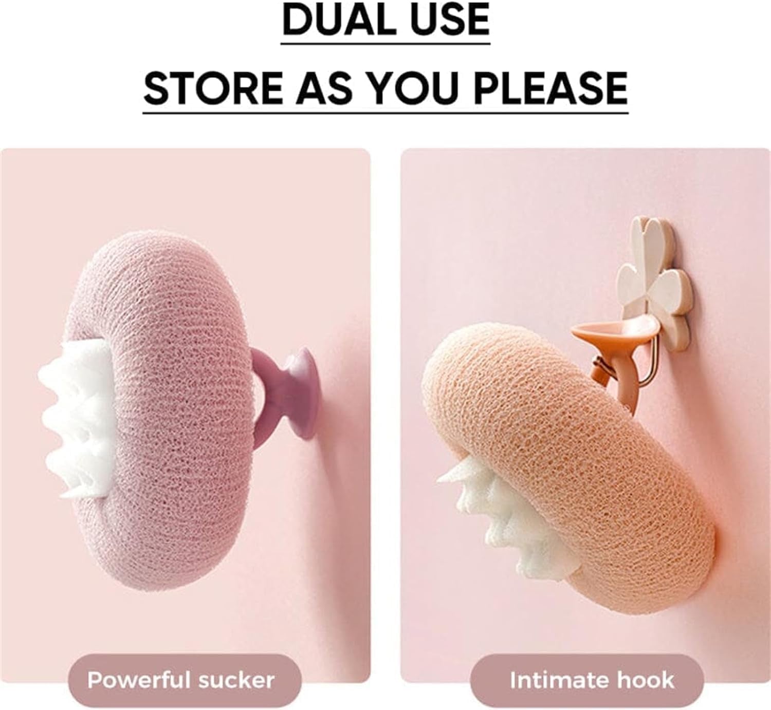 Super Soft Sunflower , 2024 2-In-1 Sunflower Bath Ball, Exfoliating Bath Sponge Cleaning Brush with Suction Cup, Shower Sponges (4Pcs)