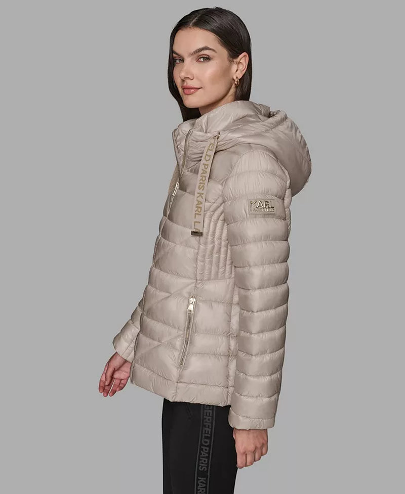 Women'S Drawstring Puffer Coat