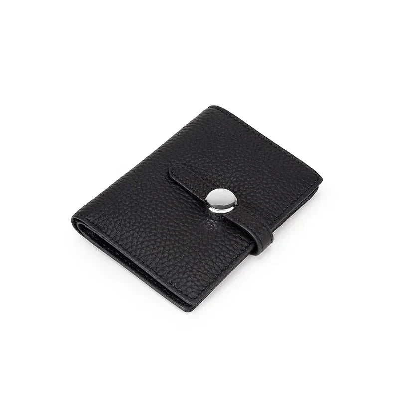 New Genuine Leather Womens Wallets and Purses Luxury Brand Design Hasp Square Wallet Fashion Card Holder Women Small Coin Purses