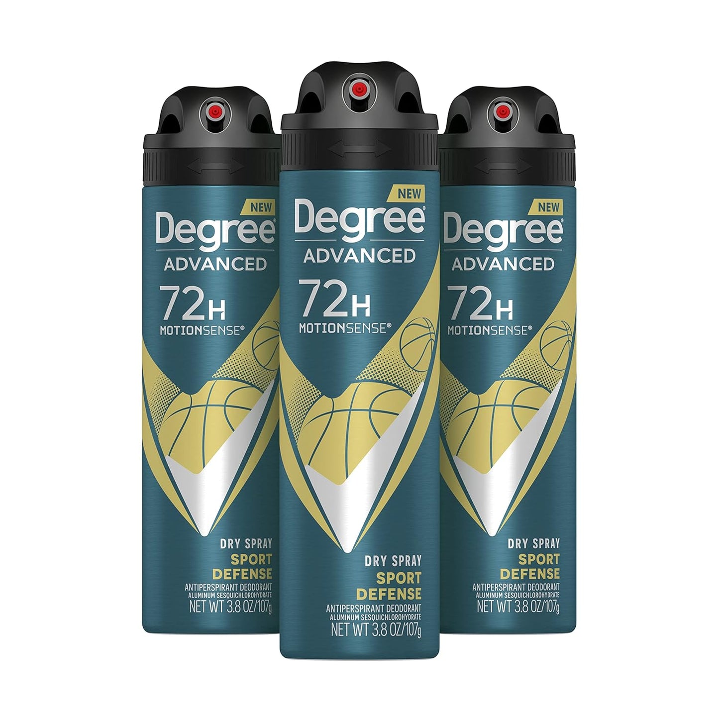 Degree Men Antiperspirant Deodorant Dry Spray Sport Defense 3 Count Deodorant Fo