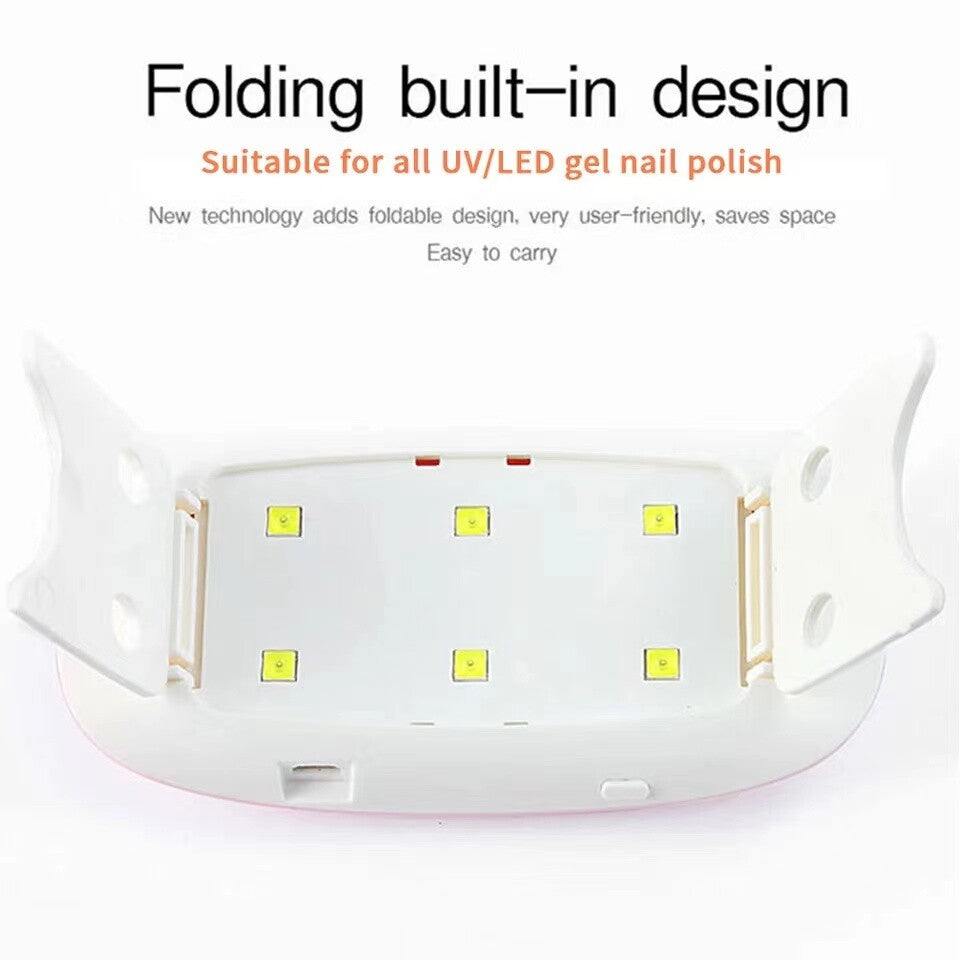 SUN Mini Nails Lamp LED Light Potable UV LED Lamp Nail Dryer Gel Nail 6W US
