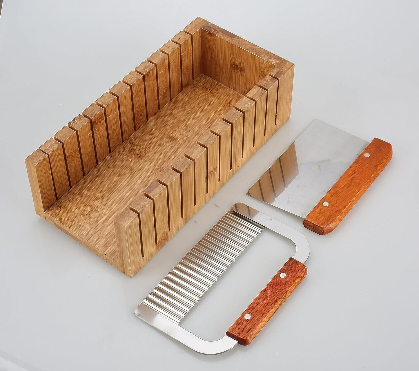 Wood Soap Mold Loaf Cutter Mold with 1Pcs Wavy & Straight Planer Cutting Tool Se