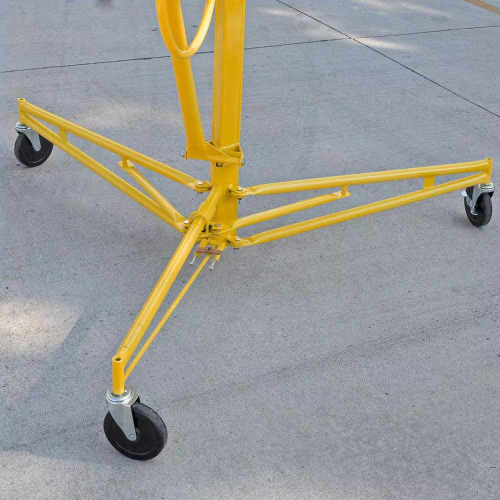 11 Ft. Drywall Panel Hoist Jack Caster Construction Lockable Tool