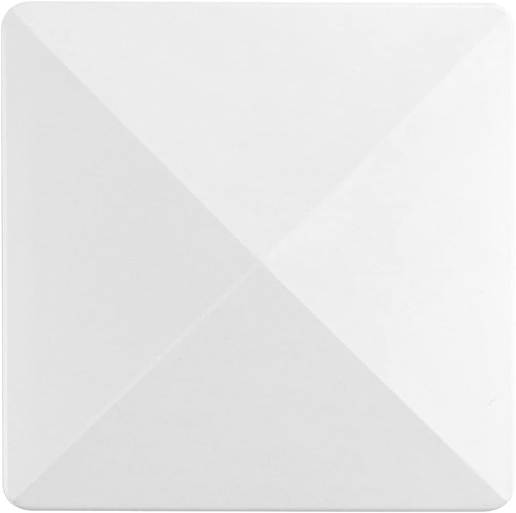 5”X5” White Vinyl Fence Post Caps 8 Pack for Mailbox Deck Dock Lamp Post