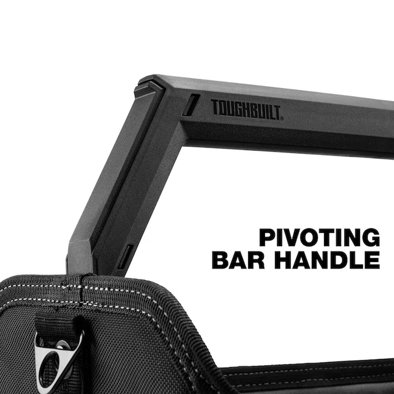 STACKTECH Black Polyester 18-In W X 12-In D X 14.8-In L Tool Tote