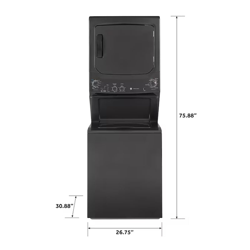 Stacked Laundry Center with 3.8-Cu Ft Top Load Washer and Electric 5.9-Cu Ft Dryer