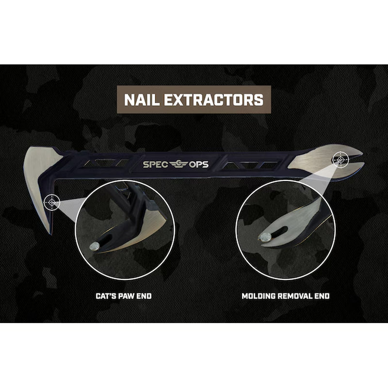 11 Nail Puller Cats Paw Pry Bar, High-Carbon Steel 11-In High Carbon Steel Claw Bar