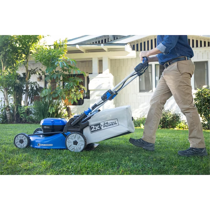24-Volt, 20-In Self Propelled Battery Walk Mower with (Battery and Charger Not Included)