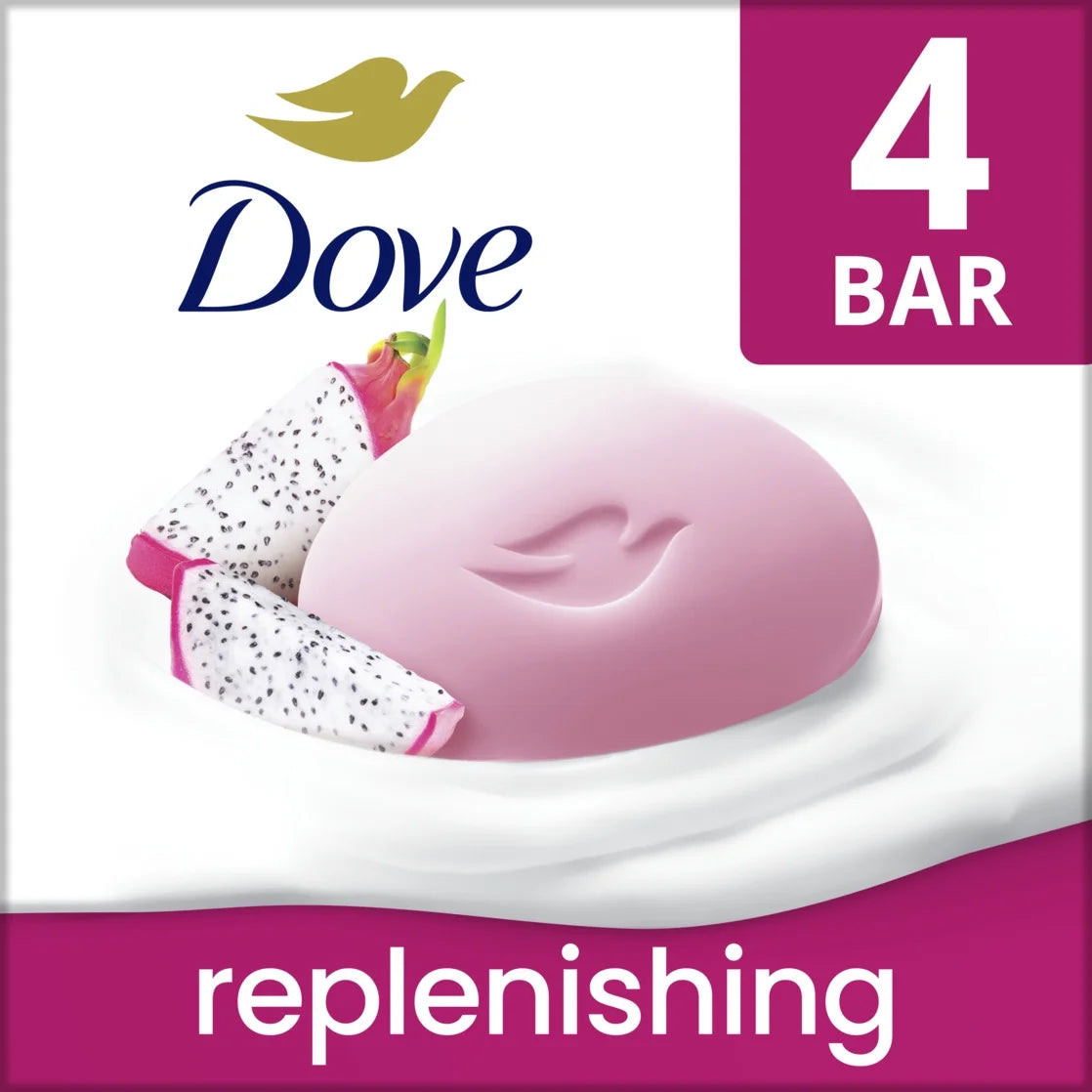 Beauty Bar Women'S Bath Soap Dragonfruit, 3.75 Oz 4 Bars