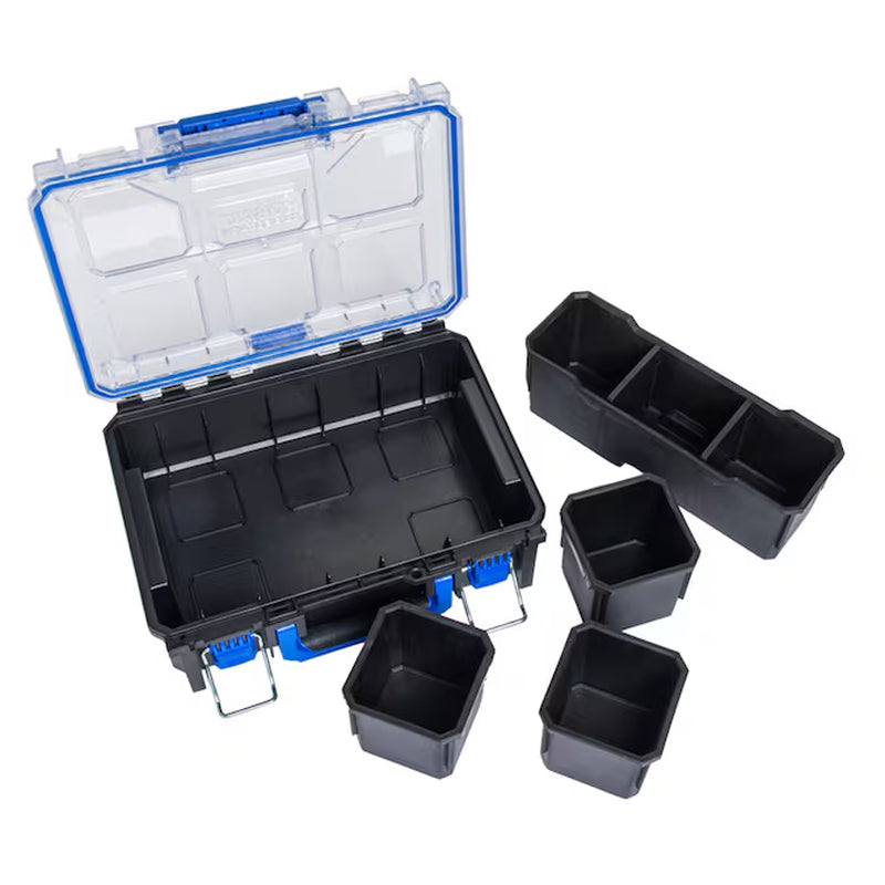 CASESTACK 10.14-In W X 13.4-In H X 5-In D Black Plastic Tool Box