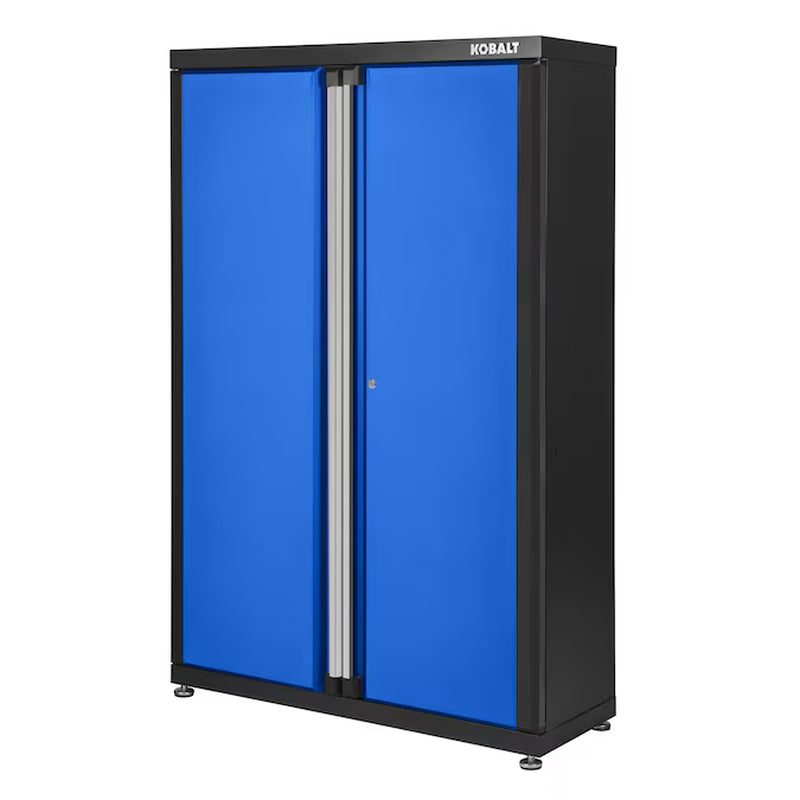 48-In W X 72-In H X 18.5-In D Freestanding Steel Garage Cabinet in Silver