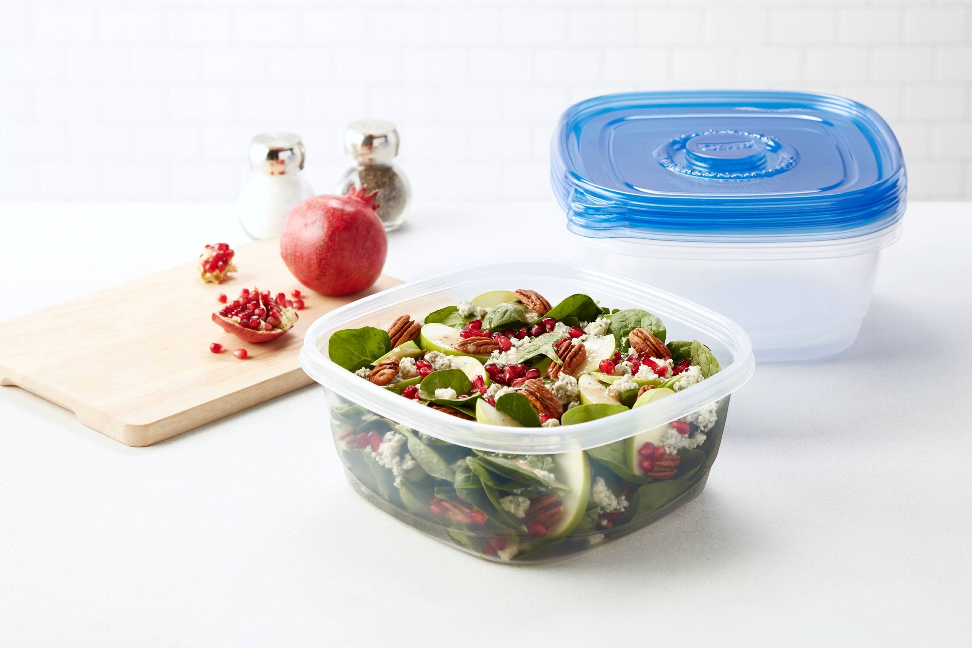 Food Storage Containers - Family Sized Container - 104 Oz - 3 Ct