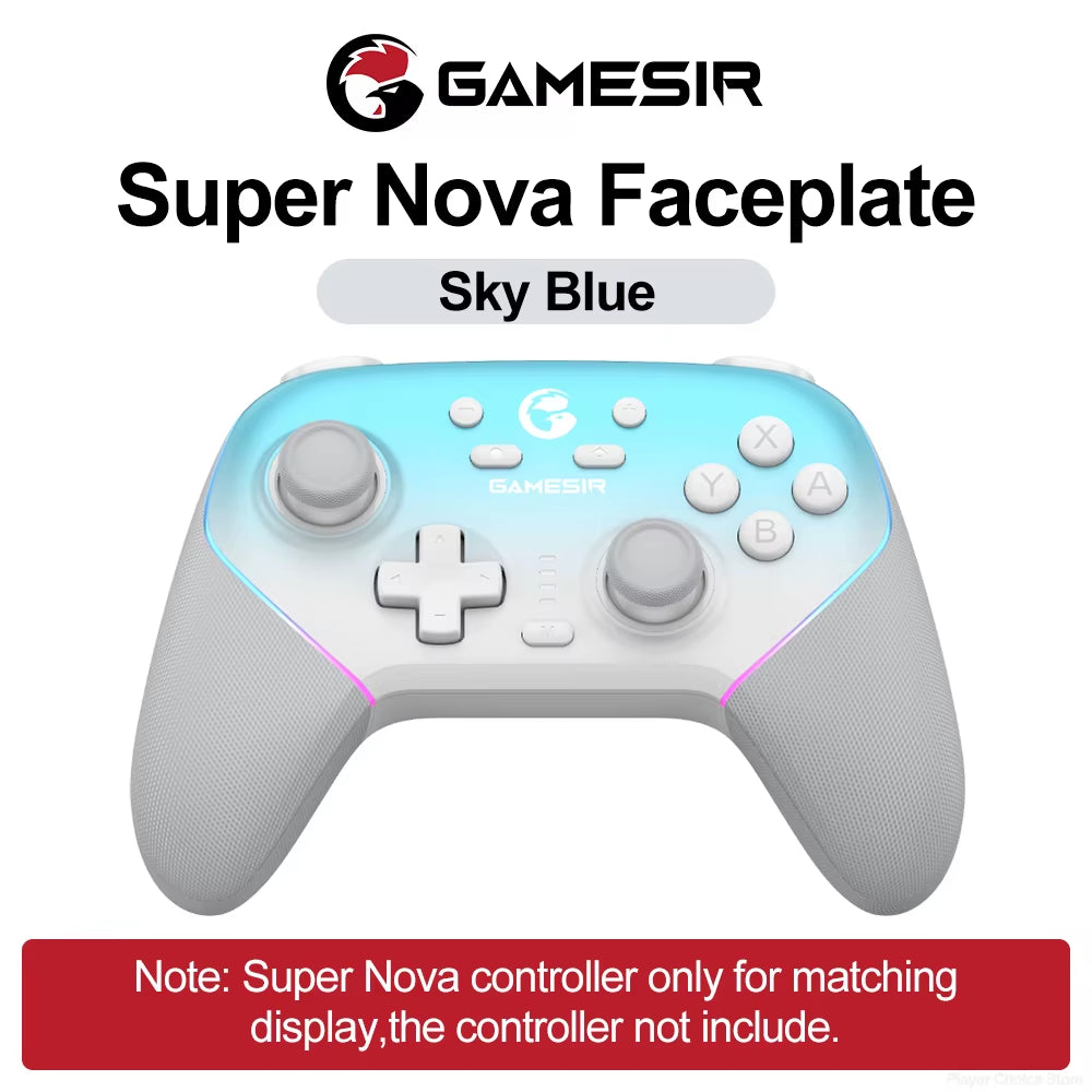 Super Nova Magnetic Faceplate Personalize Gamepads Multicolor Shell Cover Wireless Controle Front Case Top Cover