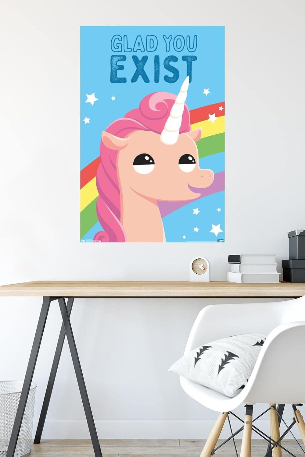 Glad You Exist Wall Poster, 22.375" X 34", Premium Unframed Version
