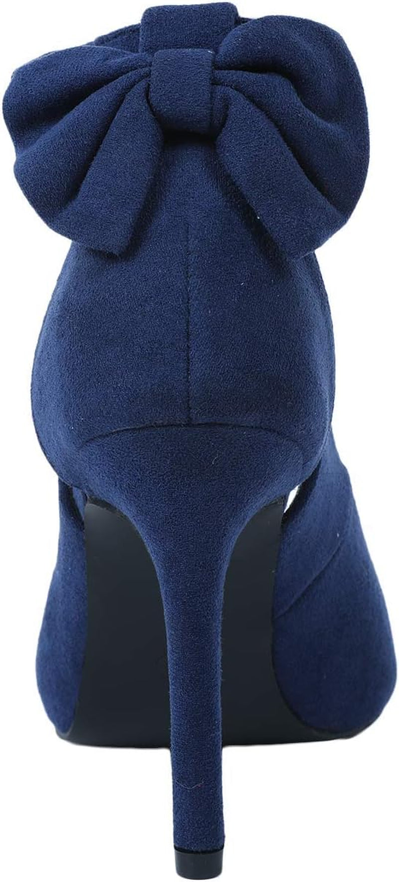 Women'S Pointed Toe High Heels Ankle Strap D'Orsay Pumps Shoes Bow Wedding Bowtie Back Dress Sandals