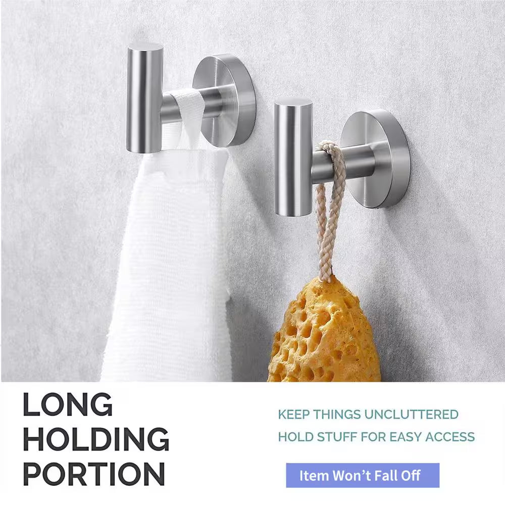 3 -Piece Bath Hardware Set with Mounting Hardware in Brushed Nickel