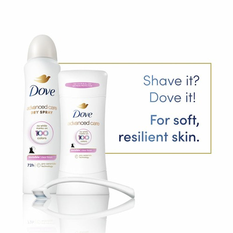 Dove Advanced Care Clear Finish Antiperspirant Deodorant Spray 3.8Oz 72 Hour ...