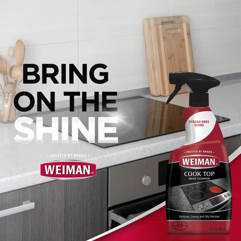 22 Oz. Stovetop Cleaner for Daily Use Spray and 22 Oz. Stainless Steel Cleaner and Polish Spray