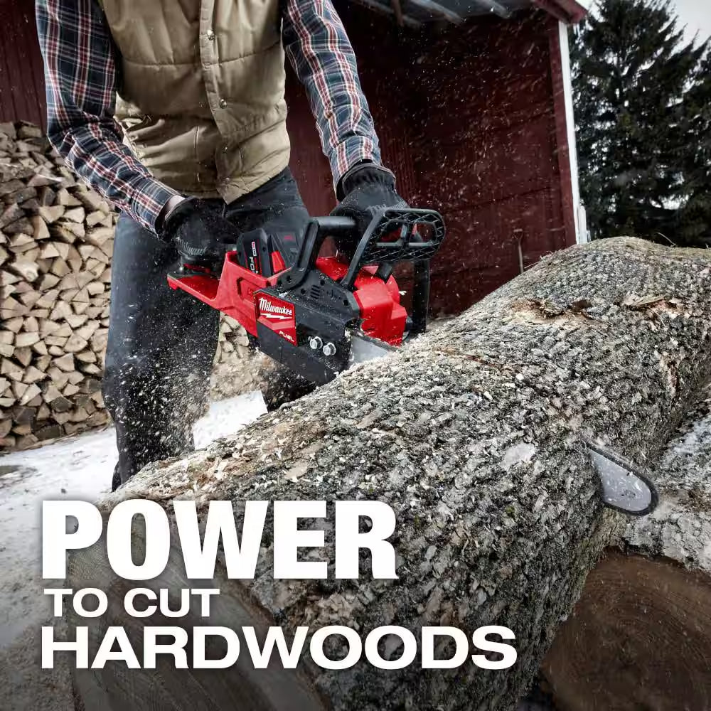 M18 FUEL 10 In. 18V Lithium-Ion Brushless Electric Cordless Telescoping Pole Saw W/16 In. Chainsaw Kit (2-Tool)