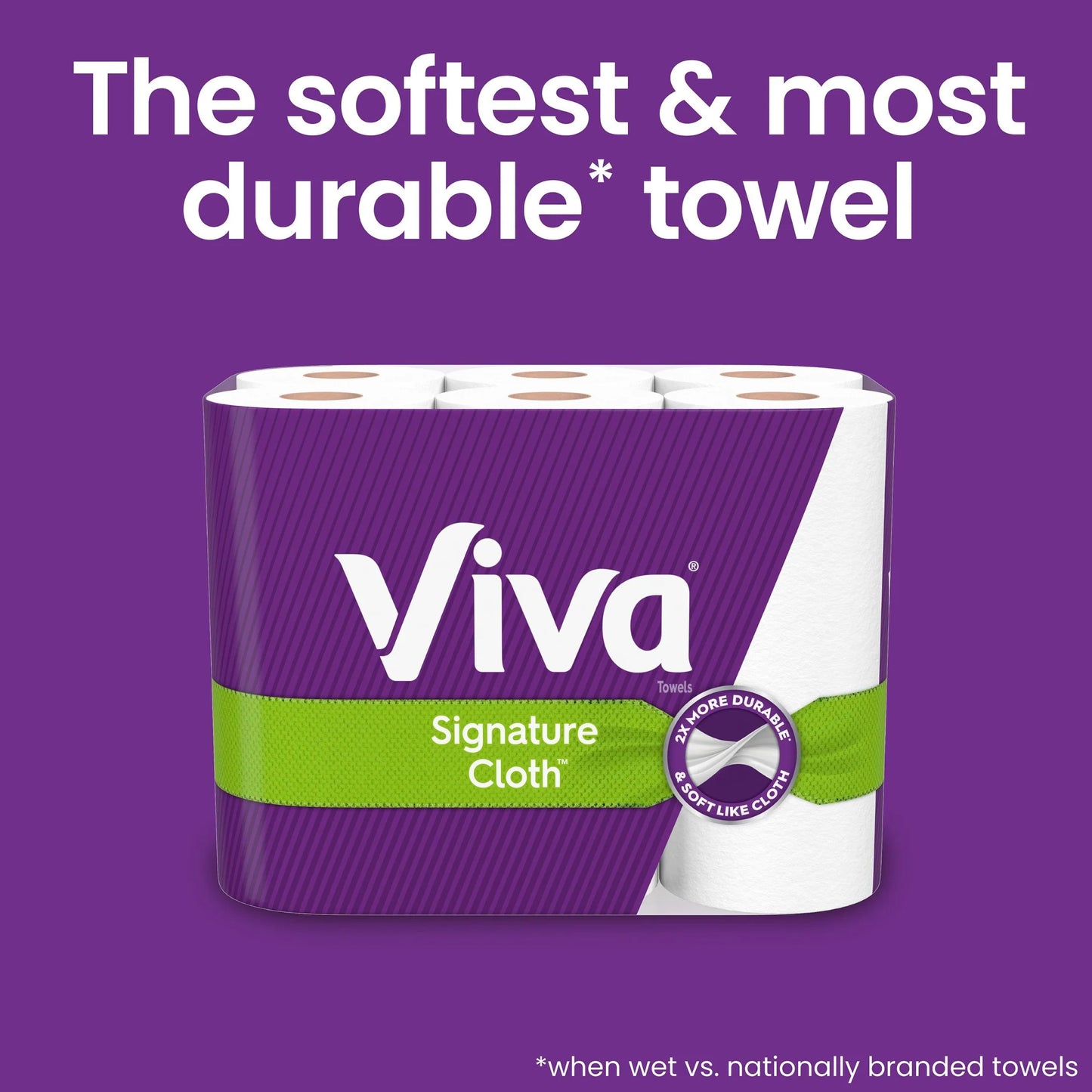 Signature Cloth Paper Towels, 12 Double Rolls