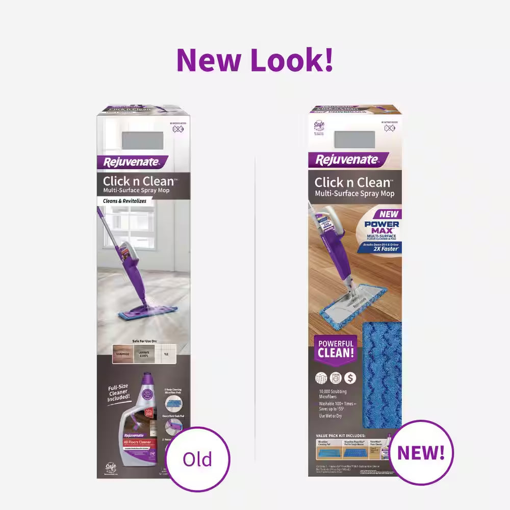 Click N Clean Multi-Surface Powermax Microfiber Spray Mop