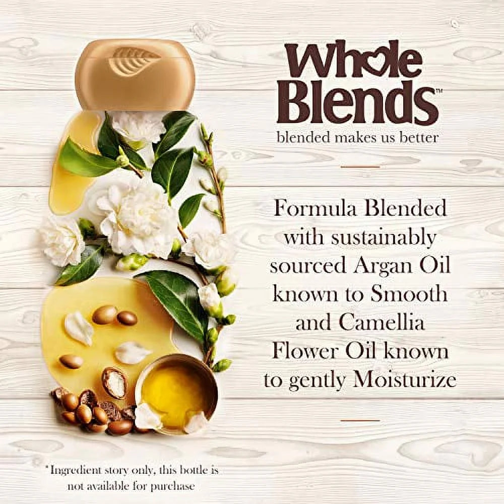 Whole Blends Shampoo with Moroccan Argan & Camellia Oils Extracts, for Dry Hair, 2 Count