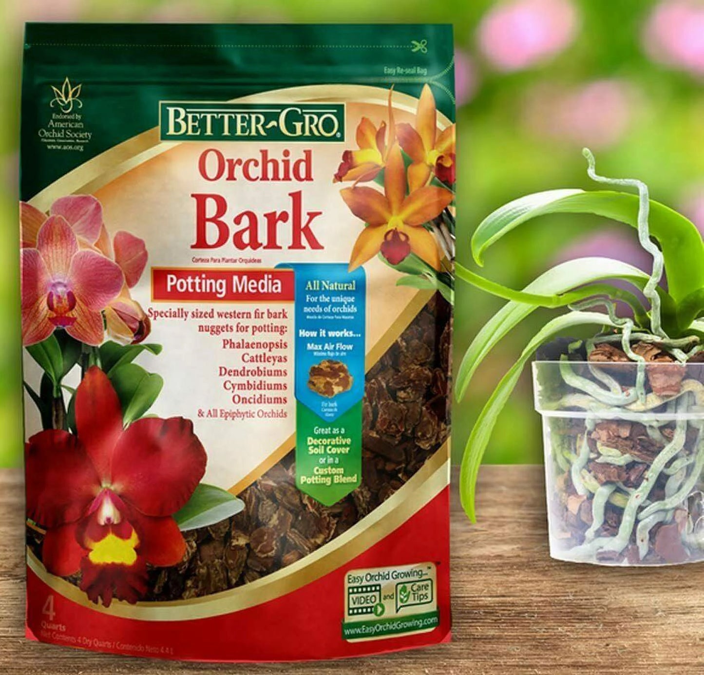 5019 Better-Gro Orchid Bark Potting Media, 8 Quarts