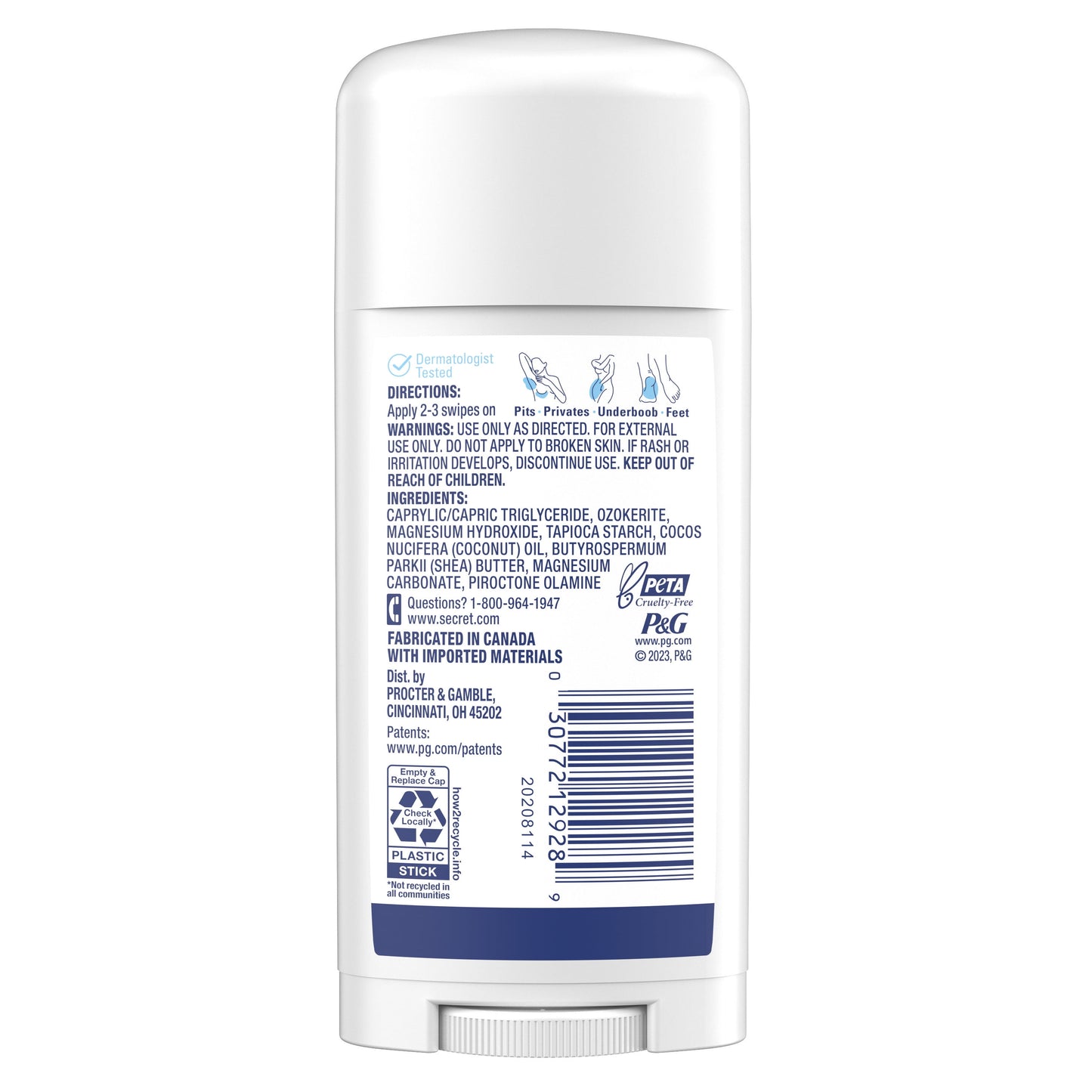 Whole Body Stick Aluminum Free Deodorant for Women Unscented 2.6Oz