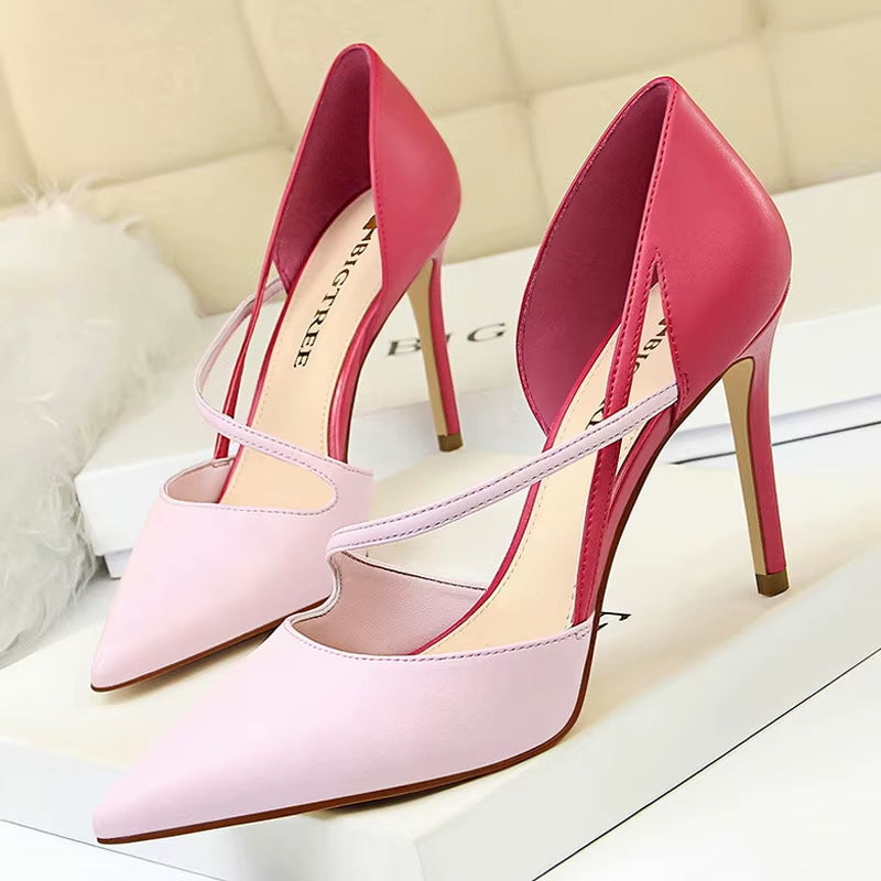 Shoes High Heels Woman Pumps Stiletto Women Shoes Women Basic Pump Fashion Women Sandals Female Shoes Stilettos 9.5 Cm