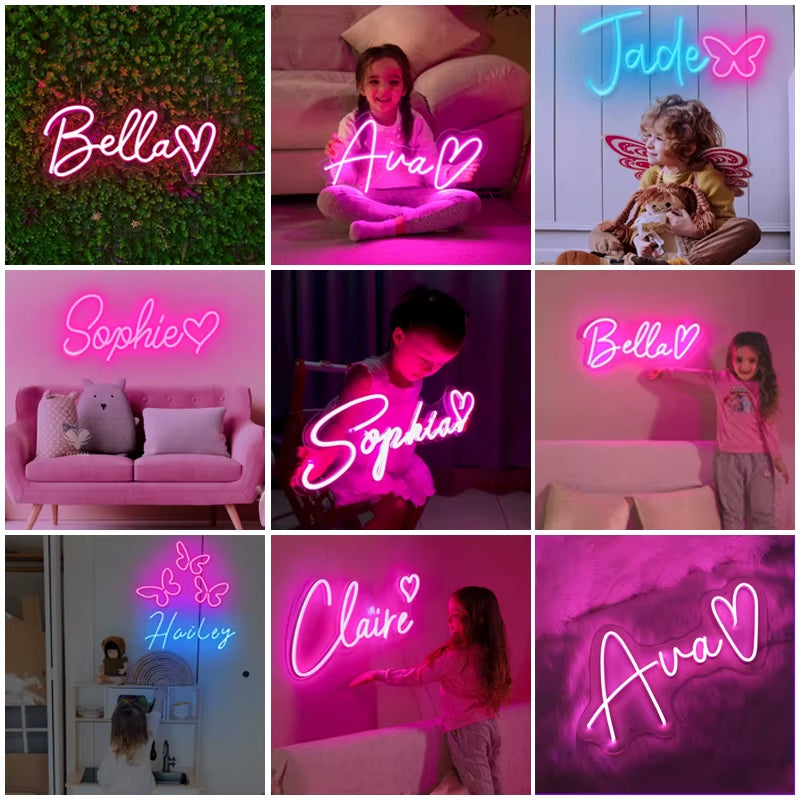 Custom LED Neon Sign Led Letter Logo Brand Bedroom Neon Name Design Wedding Neon Sign Gift Birthday Wedding Party Decoratio