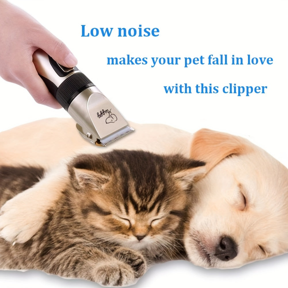 12in 1 Premium Pet Hair Trimmer Kit - Electric Precision Clippers with Gentle Hair Cutting Technology - Perfect for Professional Grooming At Home, Mute Clippers for Dogs And Cats., Dog Clippers, Dog Clippers For Grooming, Dog