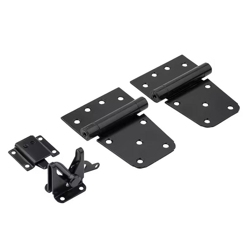 3-1/2-In Black Gate Hardware Kit