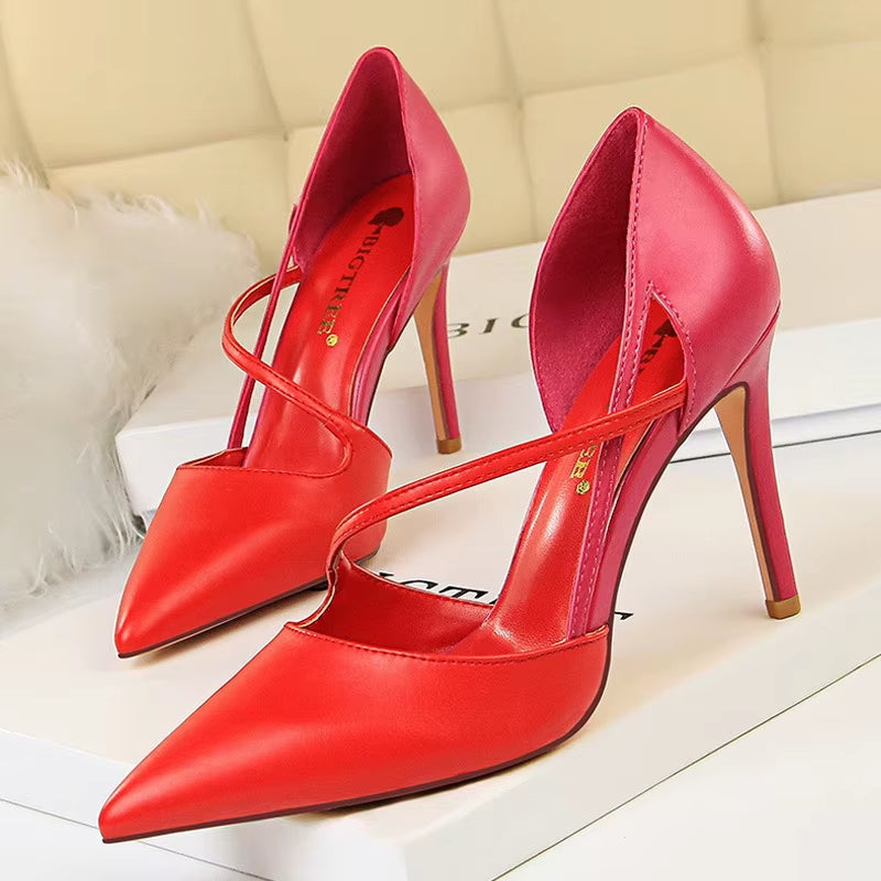 Shoes High Heels Woman Pumps Stiletto Women Shoes Women Basic Pump Fashion Women Sandals Female Shoes Stilettos 9.5 Cm