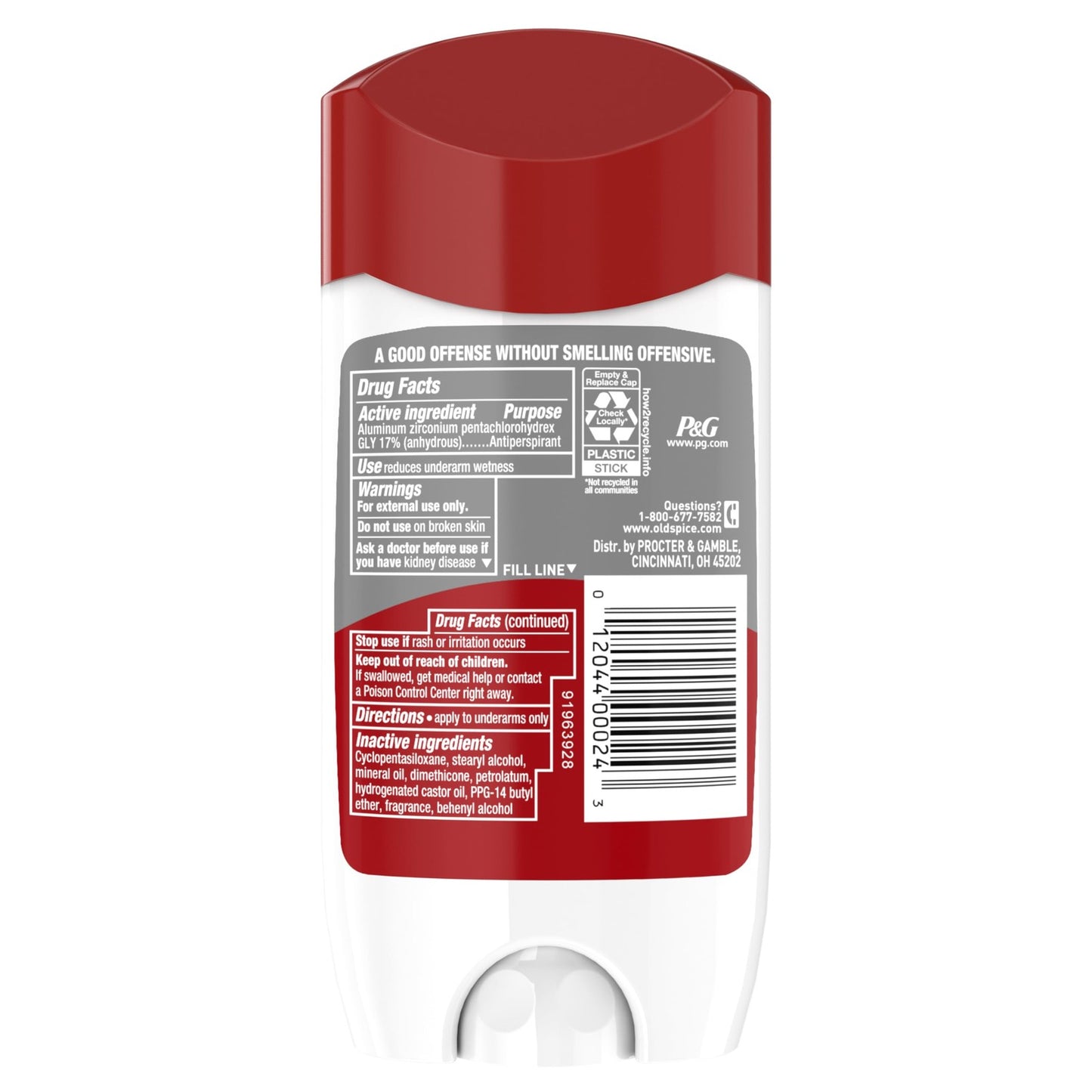 Old Spice Antiperspirant & Deodorant for Men, High Endurance, Long Lasting