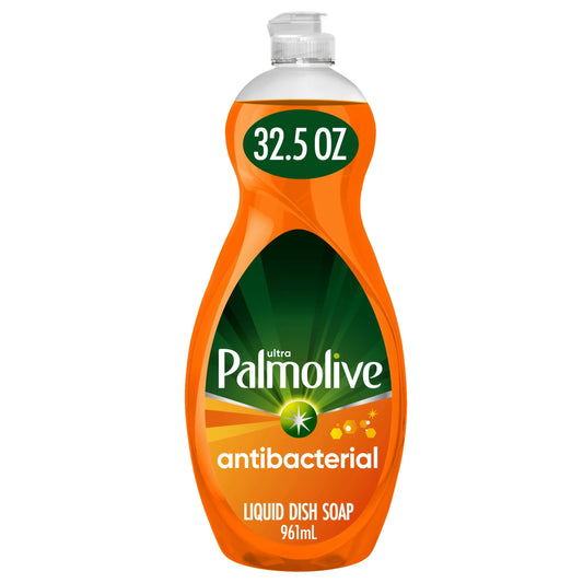 Ultra Concentrated Antibacterial Liquid Dish Soap, Orange Scent, 32.5 Fluid Ounce Bottle
